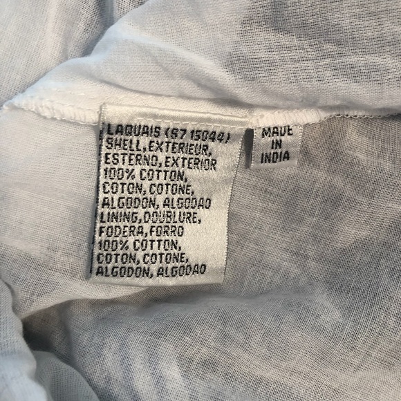 SLNY Cotton wide strap full skirt Sundress S - Picture 13 of 13